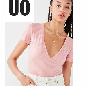 Urban Outfitters Deep V-Neck Blouse